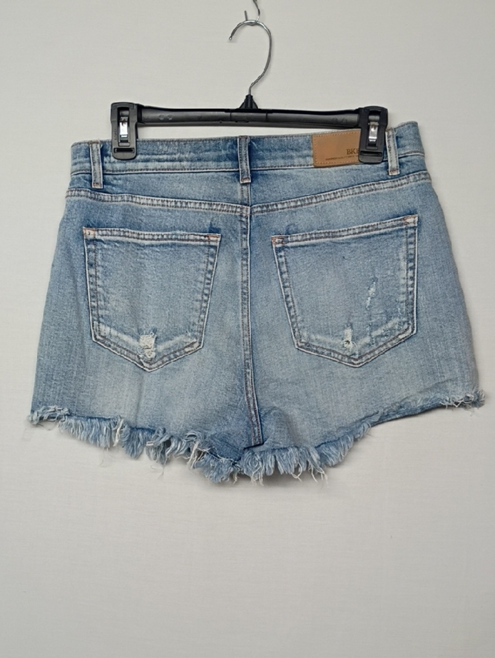 BKE Light Wash Distressed Denim Cutoff Shorts - Picture 8 of 9